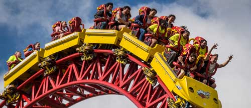 Hershey Park roller coaster ride.