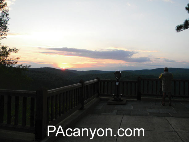 Sunset from Leonard Harrison State Park at the PA Grand Canyon.